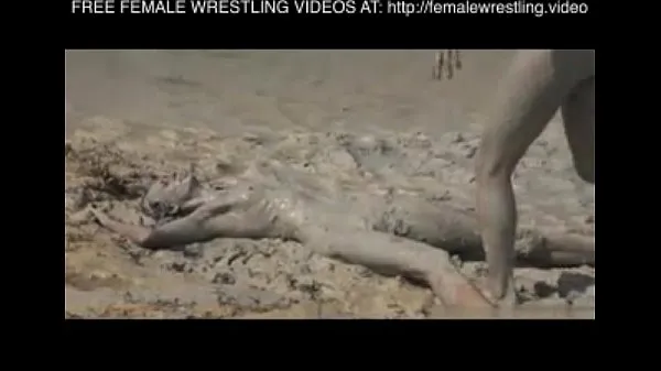 XXX Girls wrestling in the mud warm Movies