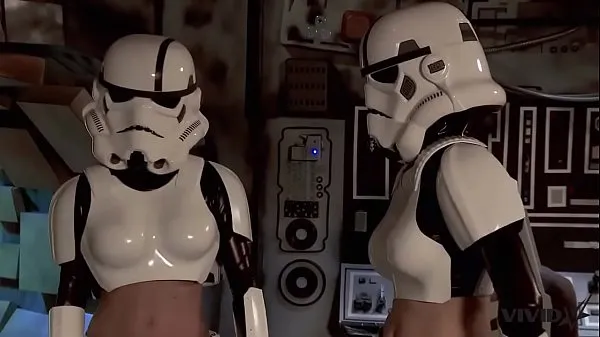 XXX Vivid Parody - 2 Storm Troopers enjoy some Wookie dick ζεστές ταινίες