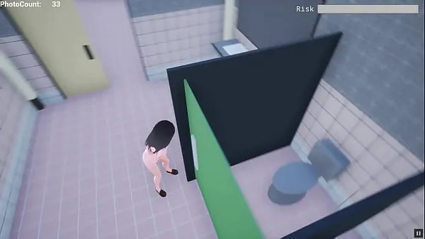 XXX Naked Risk 3D [Hentai game PornPlay ] Exhibition simulation in public building warm Movies