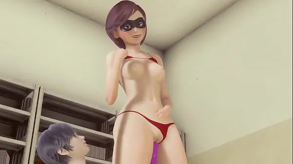 XXX 3d porn animation Helen Parr (The Incredibles) pussy carries and analingus until she cums topli filmi