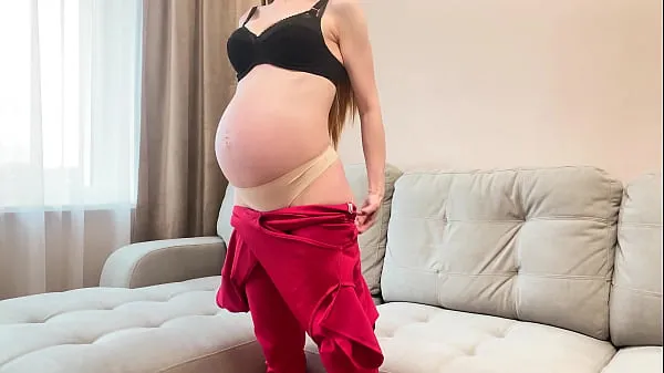 XXX Cum Twice in Redhead Stepmom Nine Months Pregnant - She Best Sucks and Rides Cock warm Movies