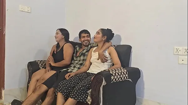 XXX Hanif and Adori and nasima - Desi sex Deepthroat and BBC porn for Bengali Cumsluts threesome A boys Two girls fuck warm Movies